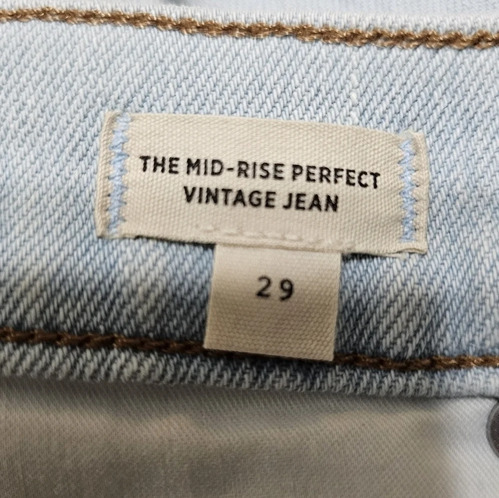 MADEWELL The Mid-rise Perfect Vintage Jean in Fitzgerald Wash Size 29